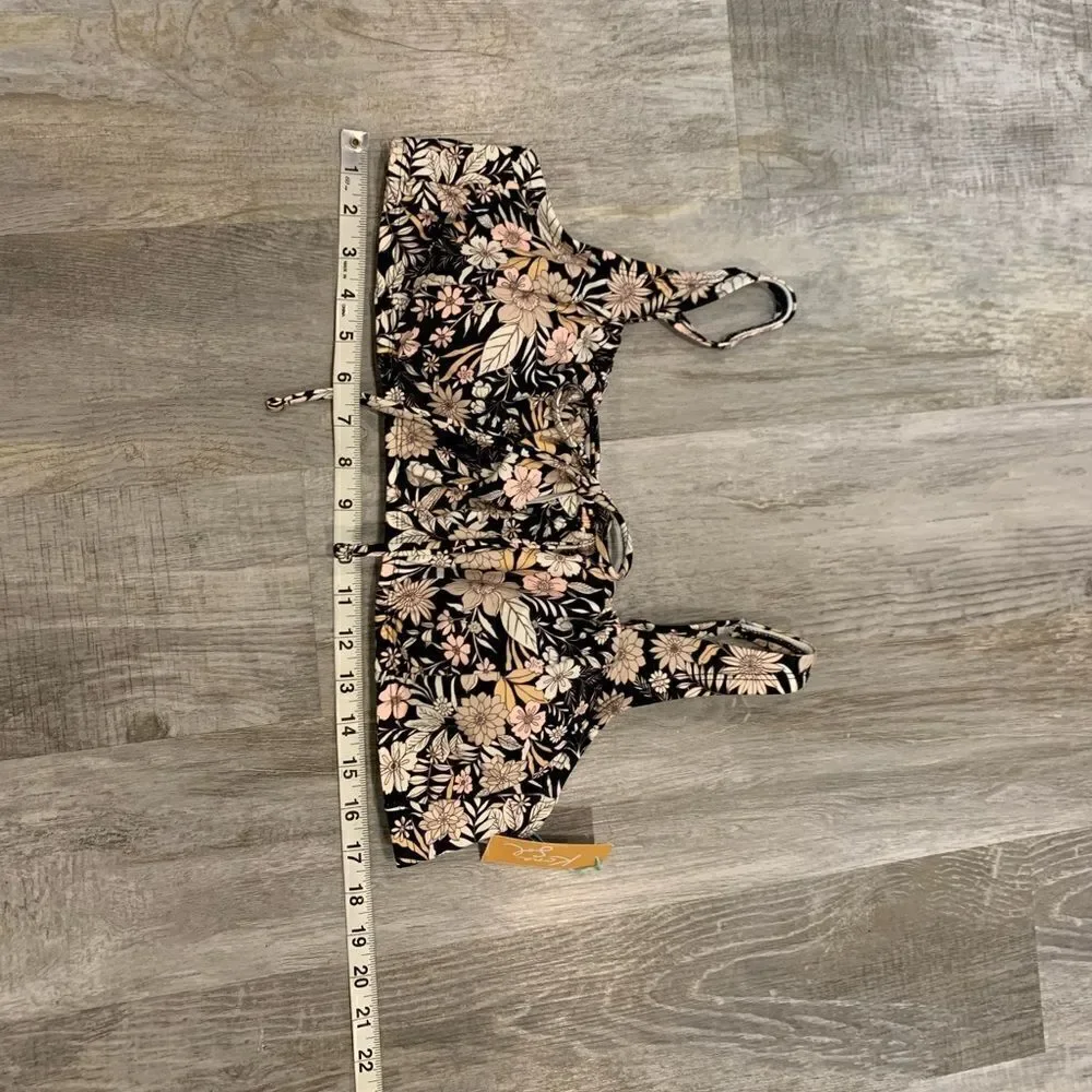 Kona sol floral Swim bikini top